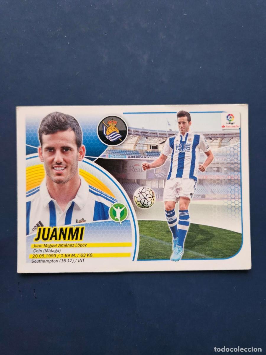 Cromos de f&uacute;tbol: FICHAJE 1 JUANMI REAL SOCIEDAD LOGO NUEVO LIGA ESTE 16 17 2016 2017 SIN PEGAR NUNCA PEGADO