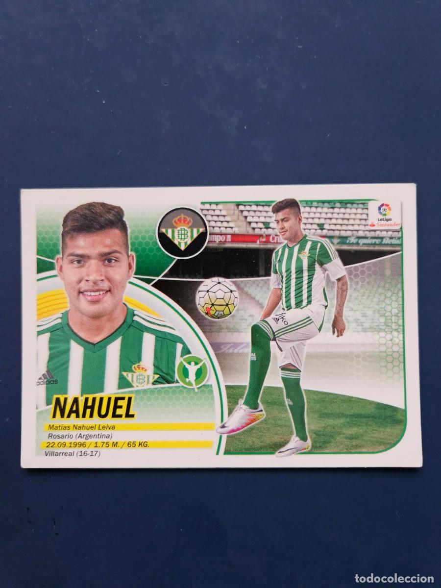 Cartes &agrave; collectionner de Football: FICHAJE 2 NAHUEL BETIS LOGO NUEVO LIGA ESTE 16 17 2016 2017 SIN PEGAR NUNCA PEGADO