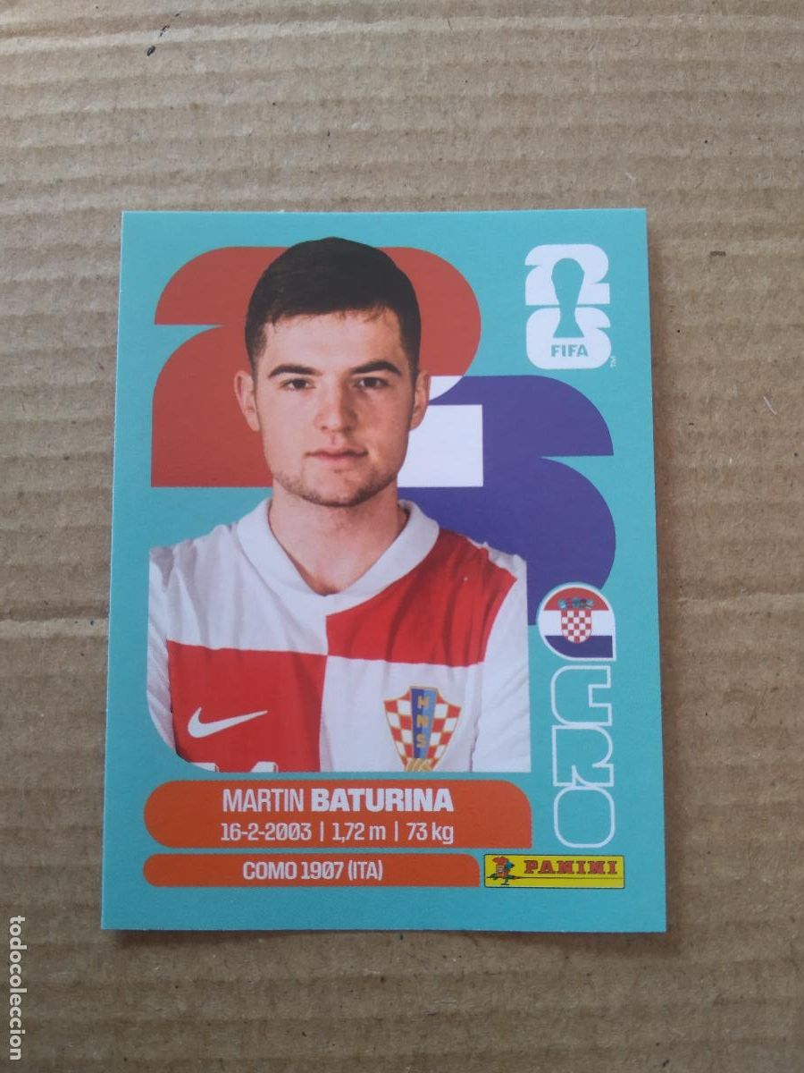Cromos de f&uacute;tbol: CRO 11 MARTIN BATURINA CROACIA CROMO FUTBOL PANINI MUNDIAL 2026 WORLD CUP COPA DEL MUNDO