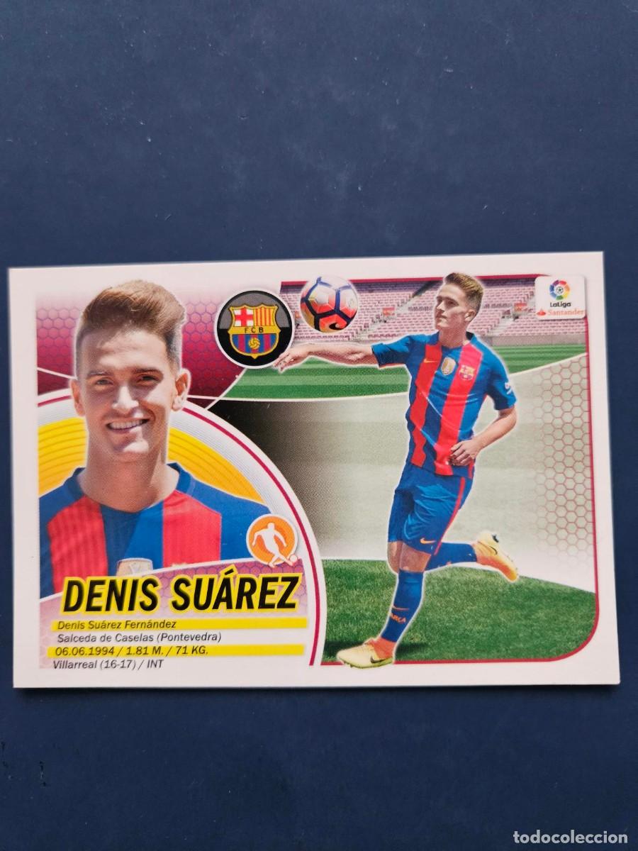 Figurine di Calcio: FICHAJE 7 DENIS SUAREZ BARCELONA LOGO NUEVO LIGA ESTE 16 17 2016 2017 SIN PEGAR NUNCA PEGADO