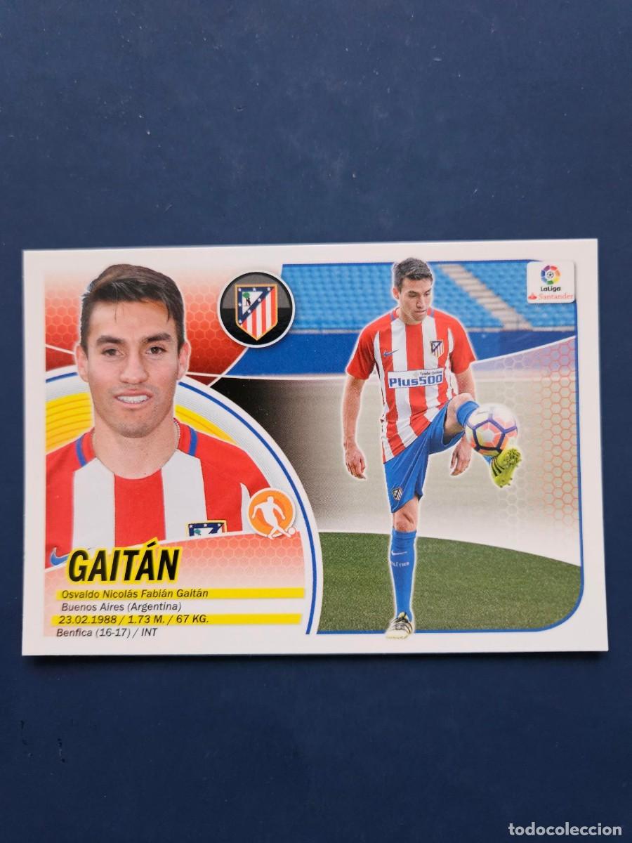 Cromos de f&uacute;tbol: FICHAJE 12 GAITAN ATLETICO MADRID LOGO NUEVO LIGA ESTE 16 17 2016 2017 SIN PEGAR NUNCA PEGADO