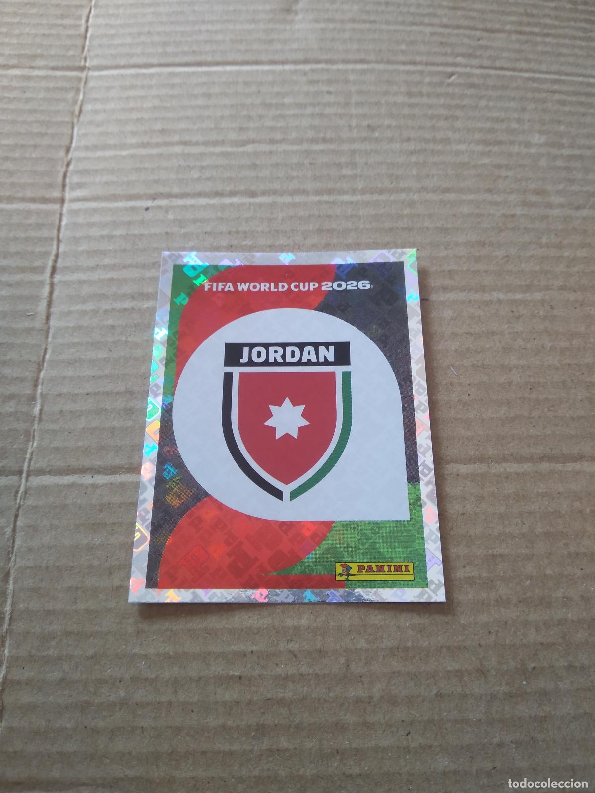 Cromos de f&uacute;tbol: JOR 1 ESCUDO JORDANIA CROMO FUTBOL PANINI MUNDIAL 2026 WORLD CUP COPA DEL MUNDO