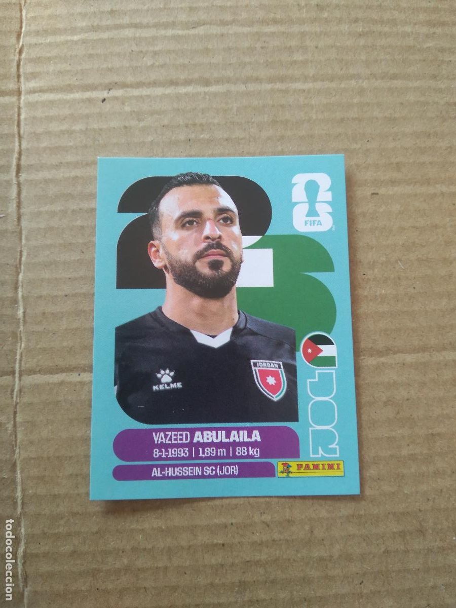 Cromos de f&uacute;tbol: JOR 2 YAZEED ABULAILA JORDANIA CROMO FUTBOL PANINI MUNDIAL 2026 WORLD CUP COPA DEL MUNDO