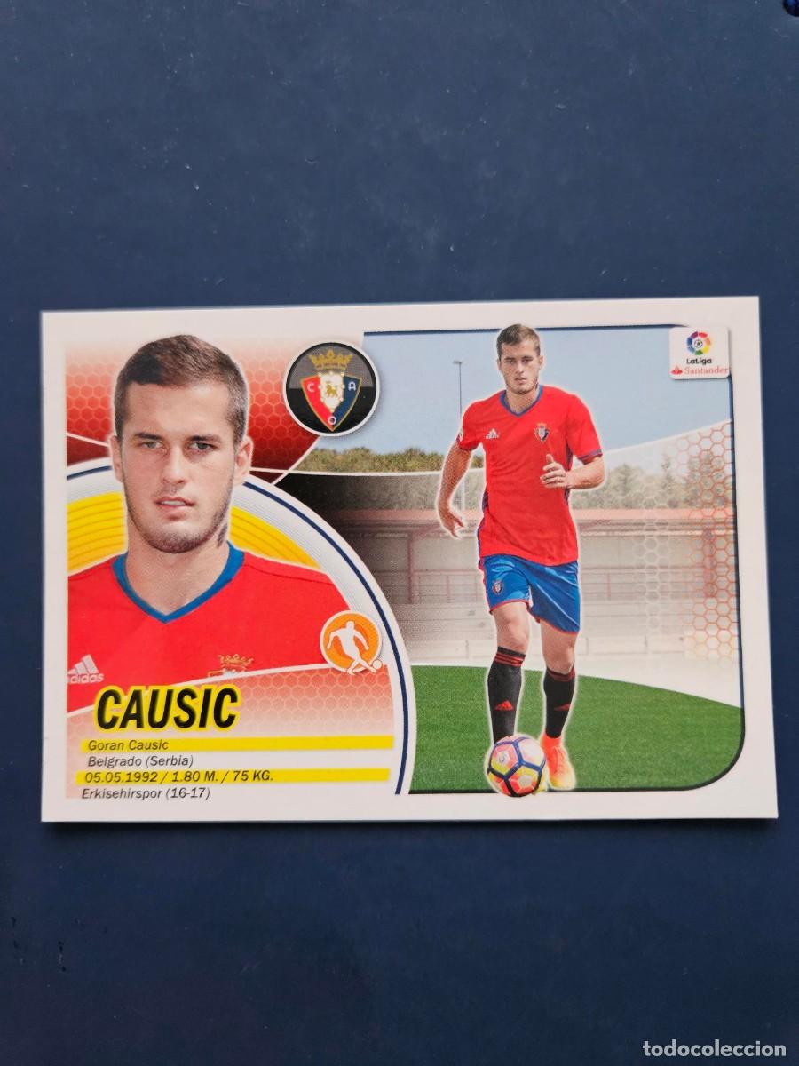 Cromos de f&uacute;tbol: FICHAJE 13 CAUSIC OSASUNA LOGO NUEVO LIGA ESTE 16 17 2016 2017 SIN PEGAR NUNCA PEGADO