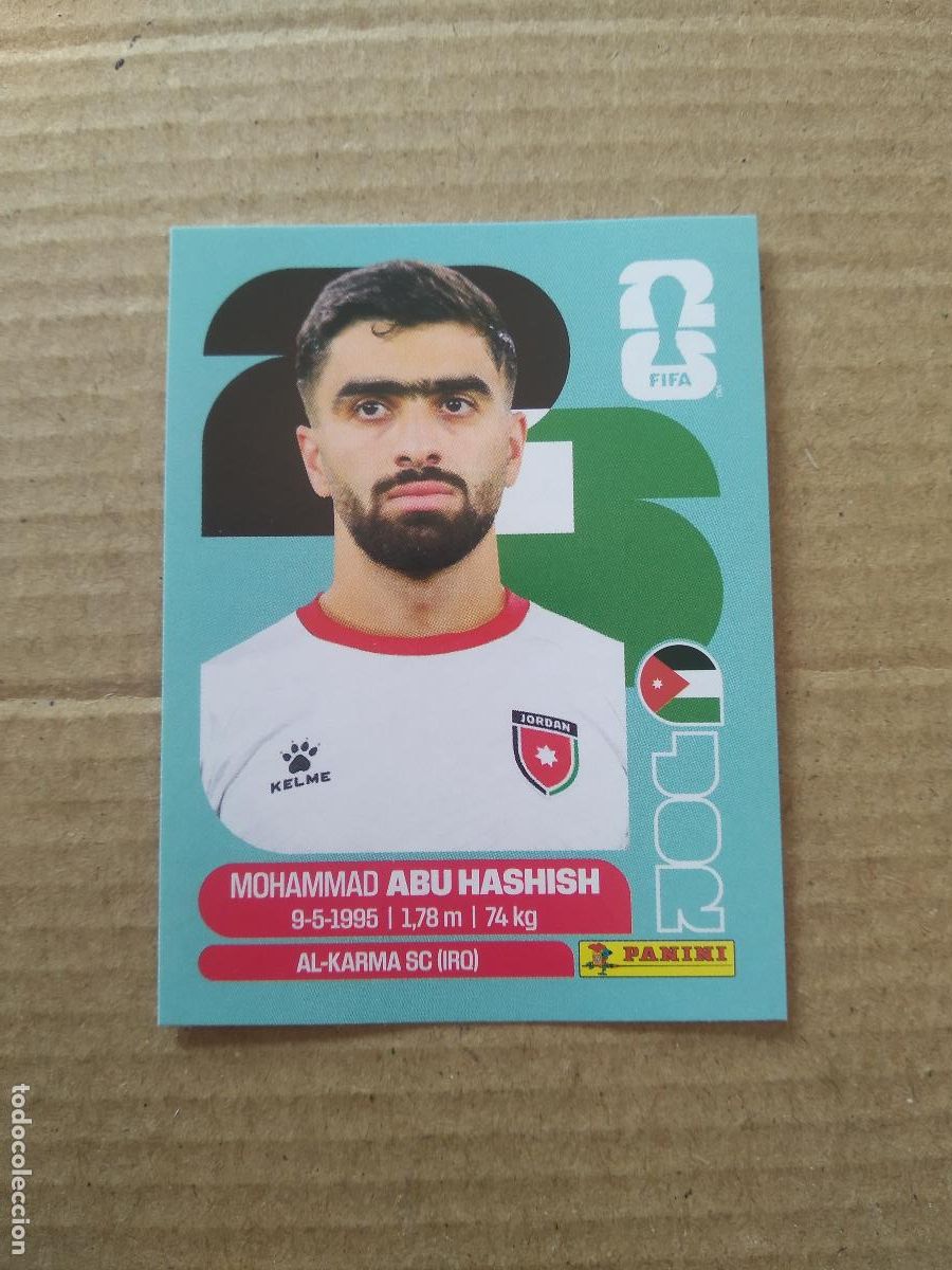 Cromos de f&uacute;tbol: JOR 4 MOHAMMAD ABU HASHISH JORDANIA CROMO FUTBOL PANINI MUNDIAL 2026 WORLD CUP COPA DEL MUNDO