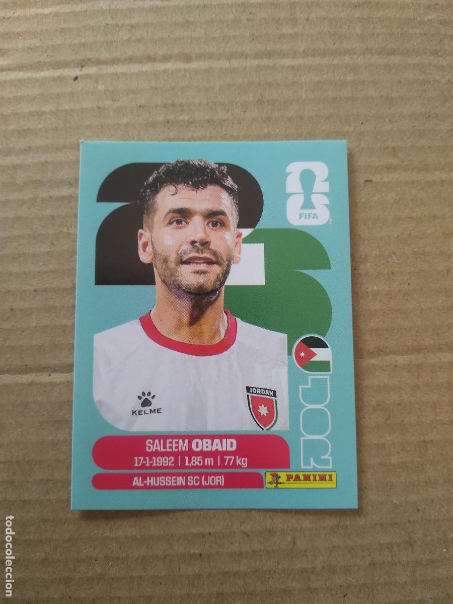 Cromos de f&uacute;tbol: JOR 7 SALEEM OBAID JORDANIA CROMO FUTBOL PANINI MUNDIAL 2026 WORLD CUP COPA DEL MUNDO
