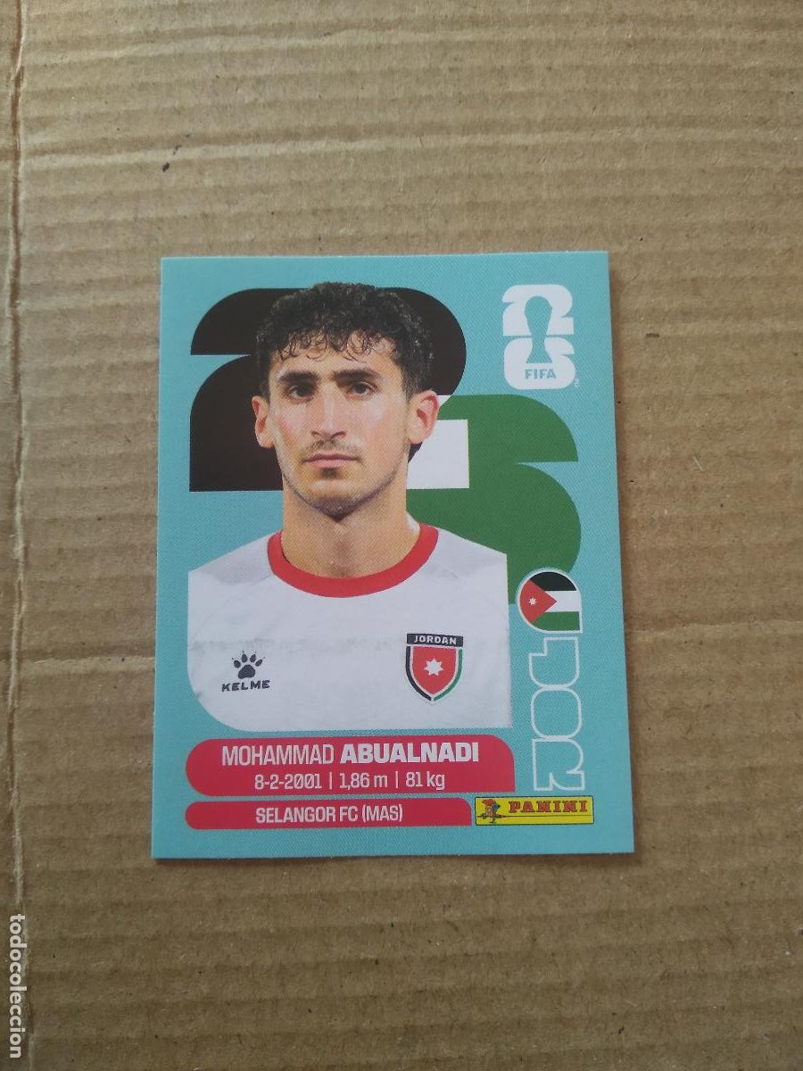 Cromos de f&uacute;tbol: JOR 8 MOHAMMAD ABUALNADI JORDANIA CROMO FUTBOL PANINI MUNDIAL 2026 WORLD CUP COPA DEL MUNDO