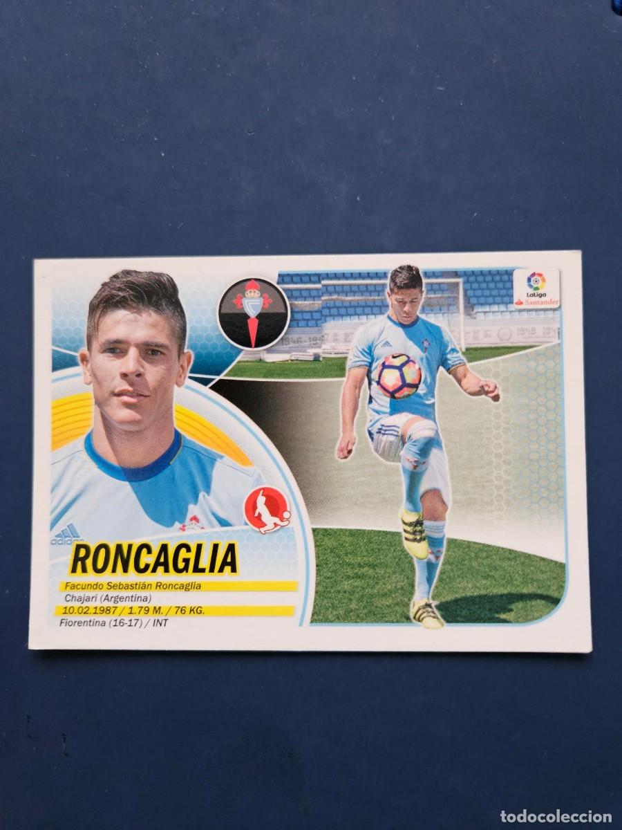 Cromos de f&uacute;tbol: FICHAJE 16 RONCAGLIA CELTA LOGO NUEVO LIGA ESTE 16 17 2016 2017 SIN PEGAR NUNCA PEGADO