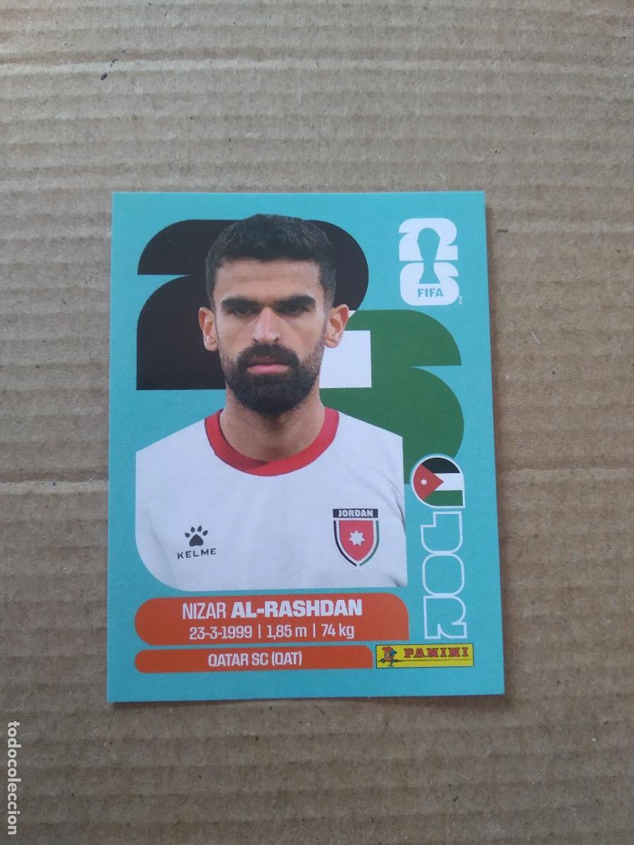 Cromos de f&uacute;tbol: JOR 10 NIZAR AL-RASHDAN JORDANIA CROMO FUTBOL PANINI MUNDIAL 2026 WORLD CUP COPA DEL MUNDO