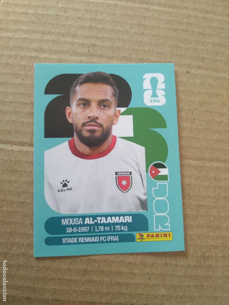 Cromos de f&uacute;tbol: JOR 15 MOUSA AL-TAAMARI JORDANIA CROMO FUTBOL PANINI MUNDIAL 2026 WORLD CUP COPA DEL MUNDO