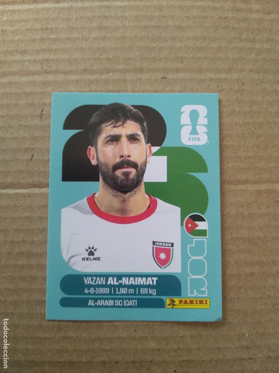 Cromos de f&uacute;tbol: JOR 16 YAZAN AL-NAIMAT JORDANIA CROMO FUTBOL PANINI MUNDIAL 2026 WORLD CUP COPA DEL MUNDO