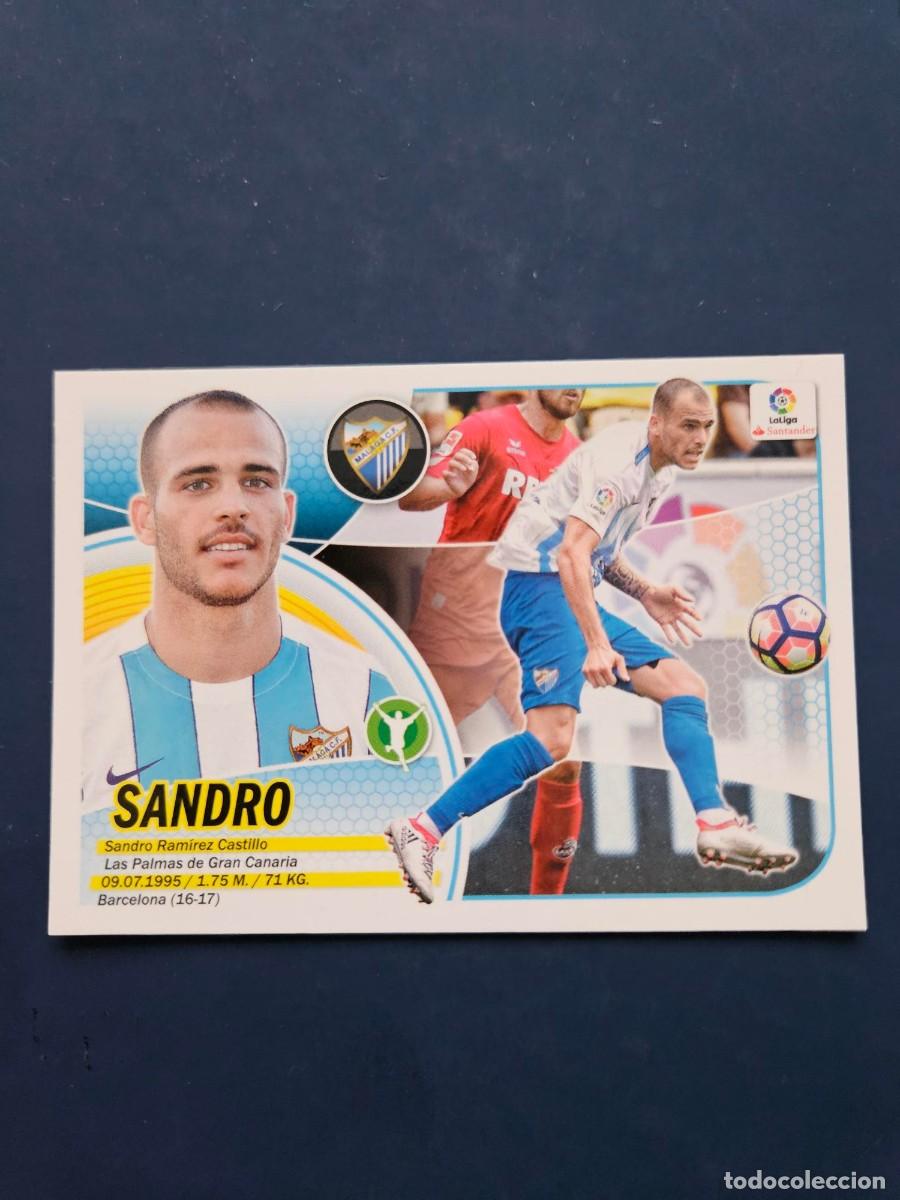 Cromos de f&uacute;tbol: FICHAJE 18 SANDRO MALAGA LOGO NUEVO LIGA ESTE 16 17 2016 2017 SIN PEGAR NUNCA PEGADO