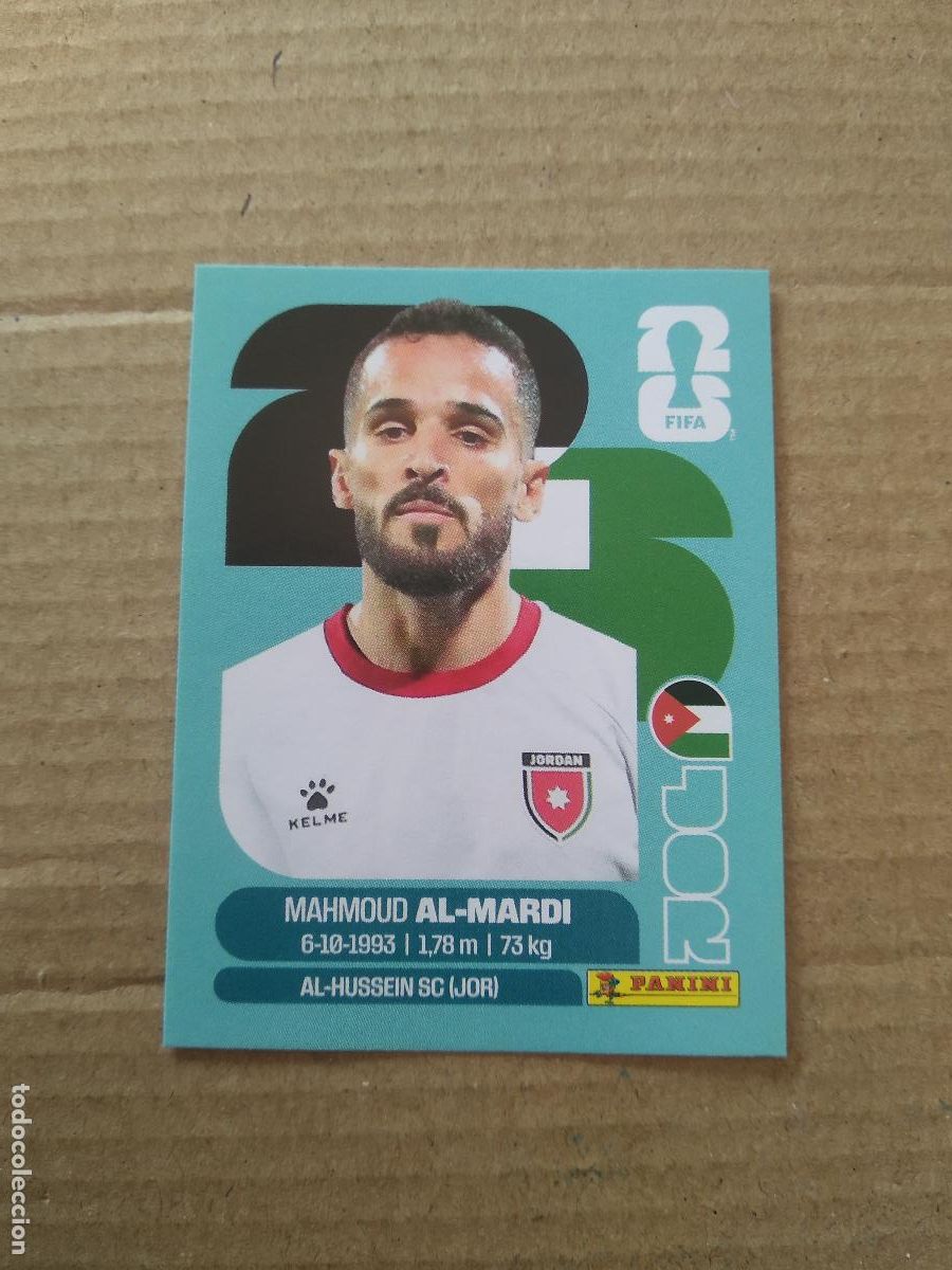 Cromos de f&uacute;tbol: JOR 17 MAHMOUD AL-MARDI JORDANIA CROMO FUTBOL PANINI MUNDIAL 2026 WORLD CUP COPA DEL MUNDO