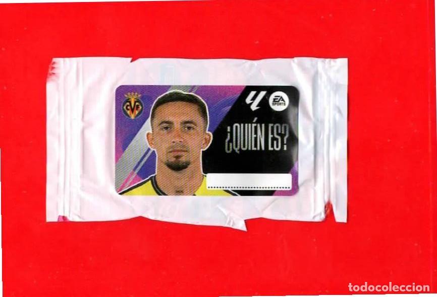 Cromos de f&uacute;tbol: Yeremy Pino VILLARREAL C.F. &iquest;QUI&Eacute;N ES? - CROMO CHICLE LIGA ESTE 2025-2026 25 26