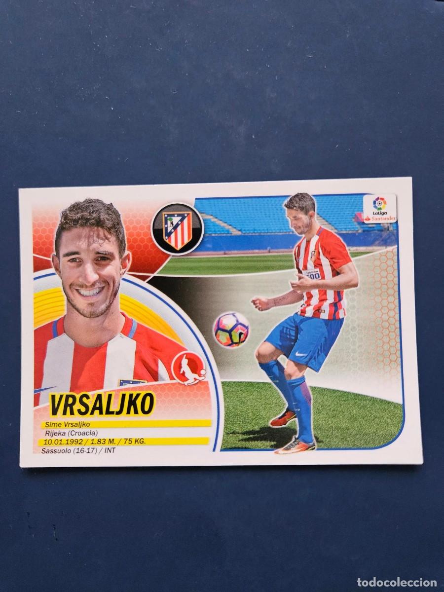 Cromos de f&uacute;tbol: FICHAJE 20 VRSALJKO ATLETICO MADRID LOGO NUEVO LIGA ESTE 16 17 2016 2017 SIN PEGAR NUNCA PEGADO