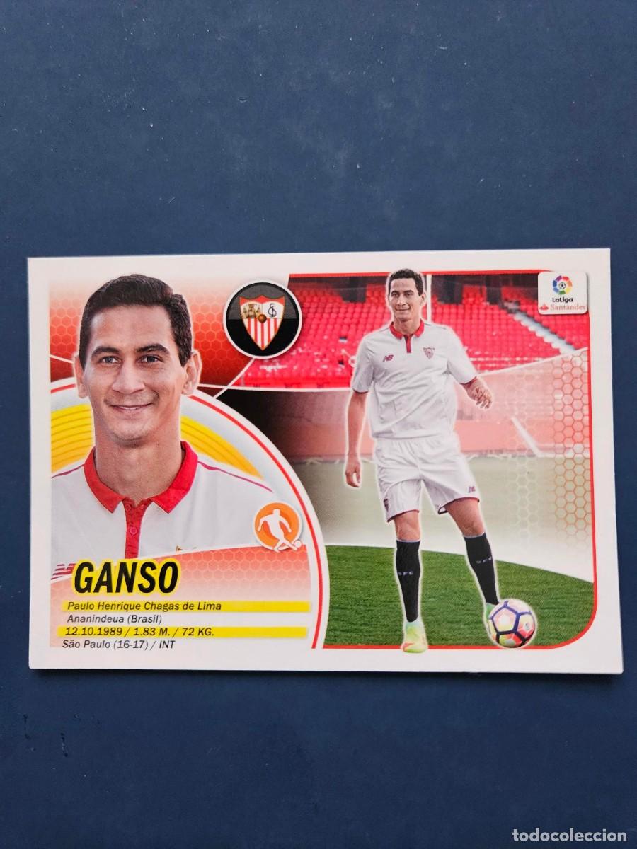 Cromos de f&uacute;tbol: FICHAJE 21 GANSO SEVILLA LOGO NUEVO LIGA ESTE 16 17 2016 2017 SIN PEGAR NUNCA PEGADO