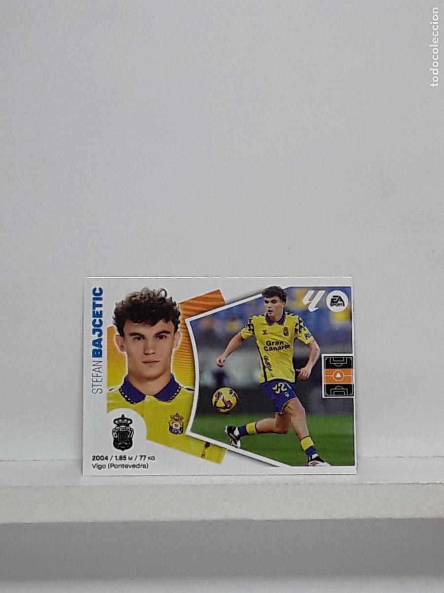 Cromos de f&uacute;tbol: LALIGA ESTE 2024 2025 EA SPORTS 24 25 ALBUM PANINI LIGA N 26 LAS PALMAS MERCADO INVIERNO BAJCETIC