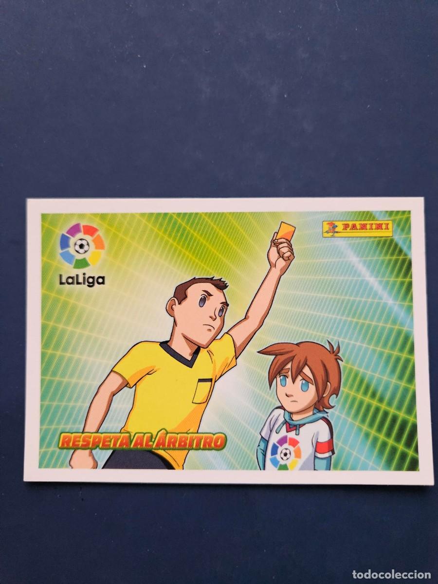 Cromos de f&uacute;tbol: N&ordm; 4 RESPETA AL ARBITRO LOS VALORES DEL CAPI LOGO LIGA ESTE 16 17 2016 2017 SIN PEGAR NUNCA PEGADO