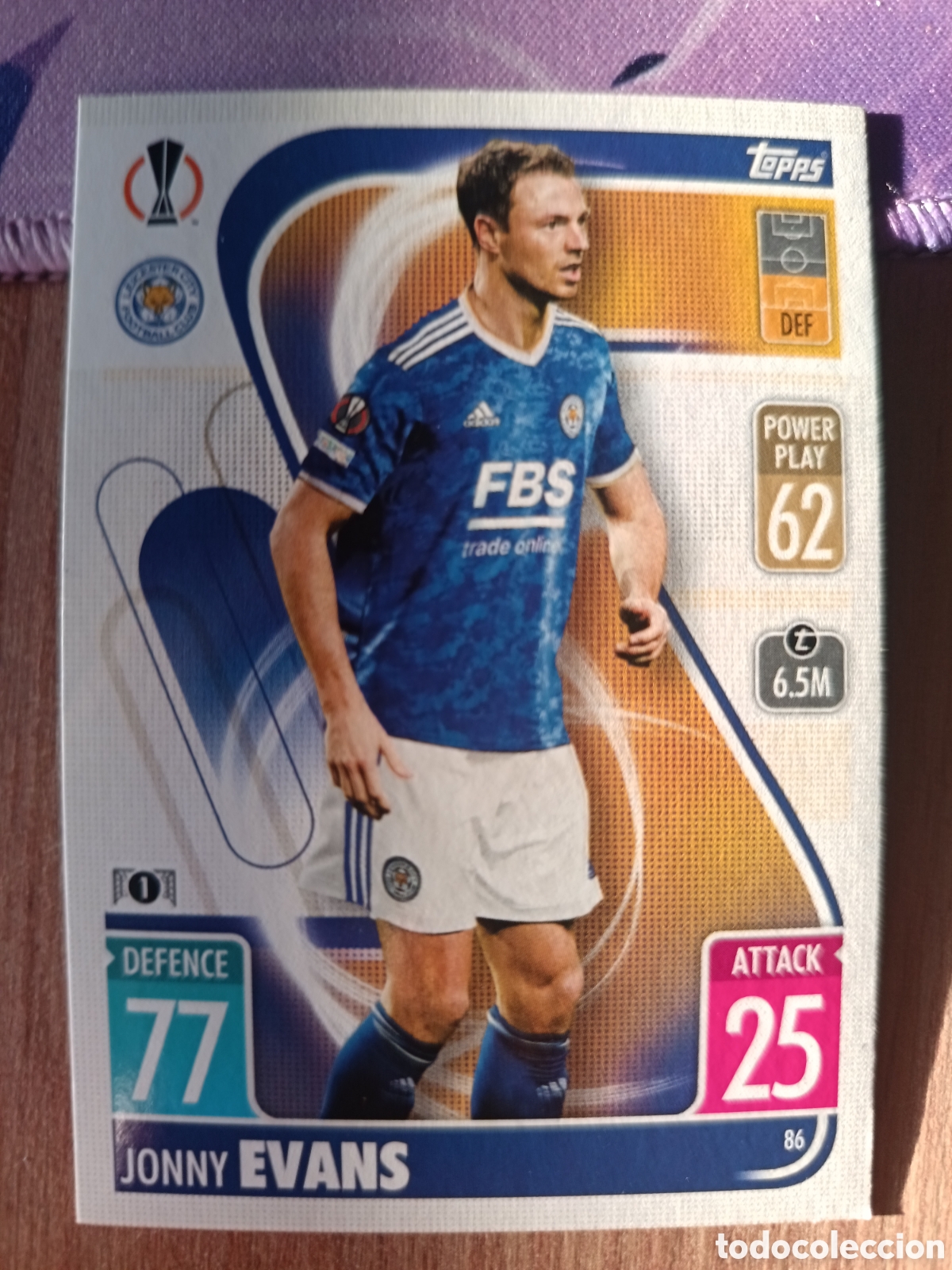 Cromos de f&uacute;tbol: 86 Evans CHAMPIONS LEAGUE MATCH ATTAX TOPPS 2021-2022 21-22