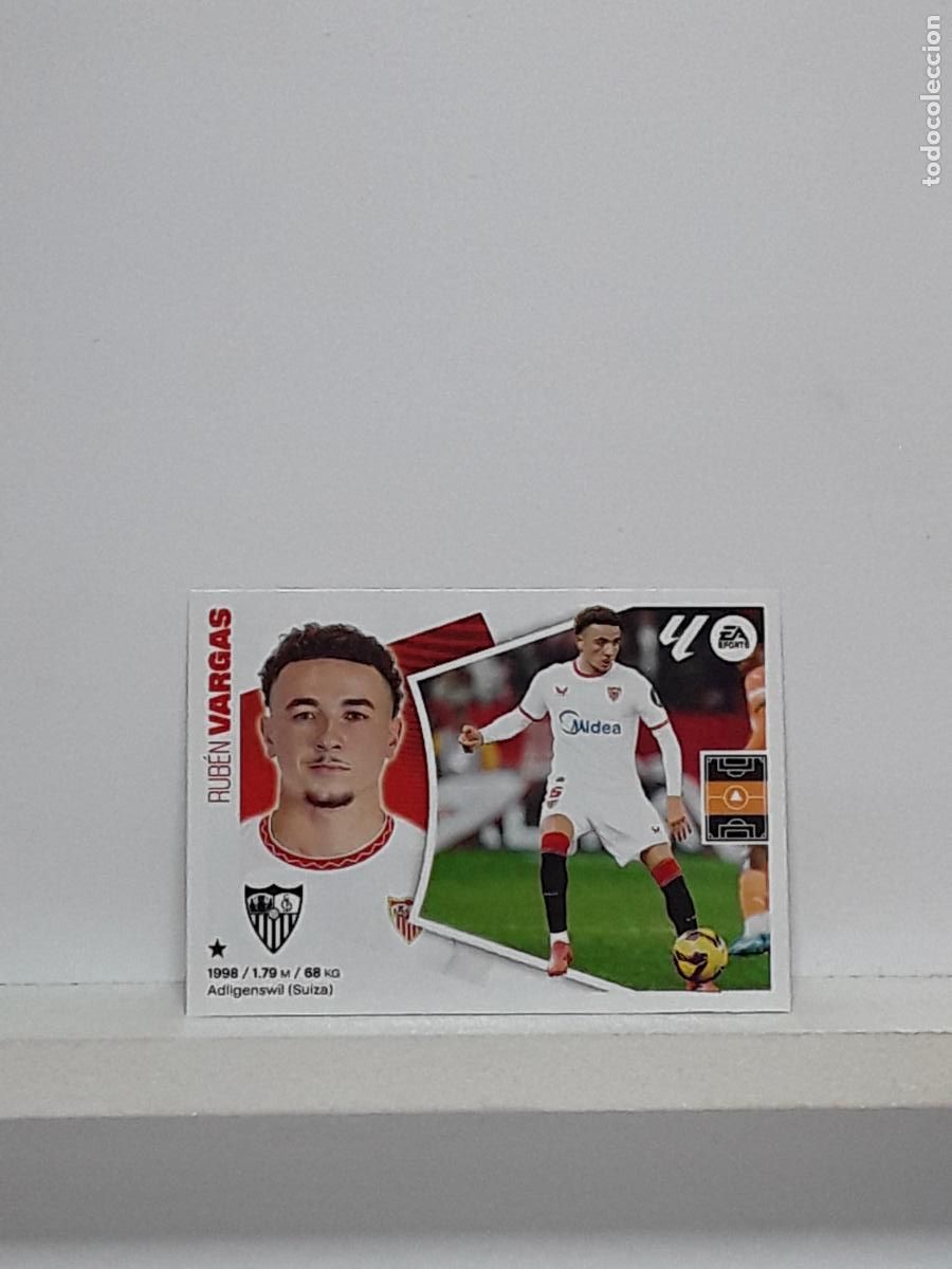 Cromos de f&uacute;tbol: LALIGA ESTE 2024 2025 EA SPORTS 24 25 ALBUM PANINI LIGA N 30 SEVILLA MERCADO INVIERNO RUBEN VARGAS