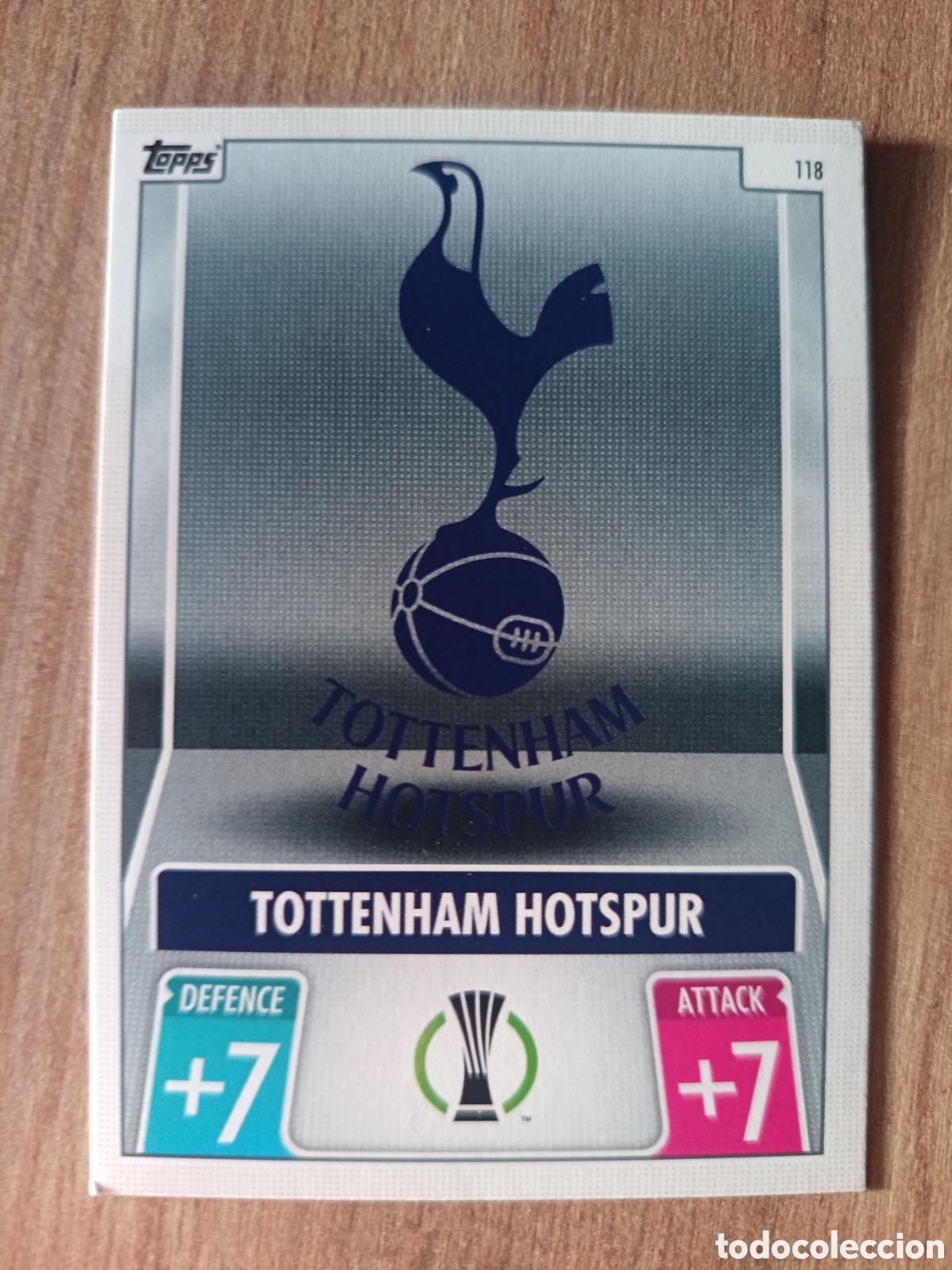 Cromos de f&uacute;tbol: 118 Escudo Tottenham CHAMPIONS LEAGUE MATCH ATTAX TOPPS 2021-2022 21-22