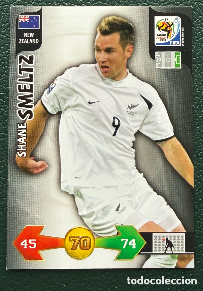 Cromos de f&uacute;tbol: SHANE SMELTZ NUEVA ZELANDA FICHAS ALBUM ADRENALYN XL MUNDIAL SOUTH AFRICA 2010