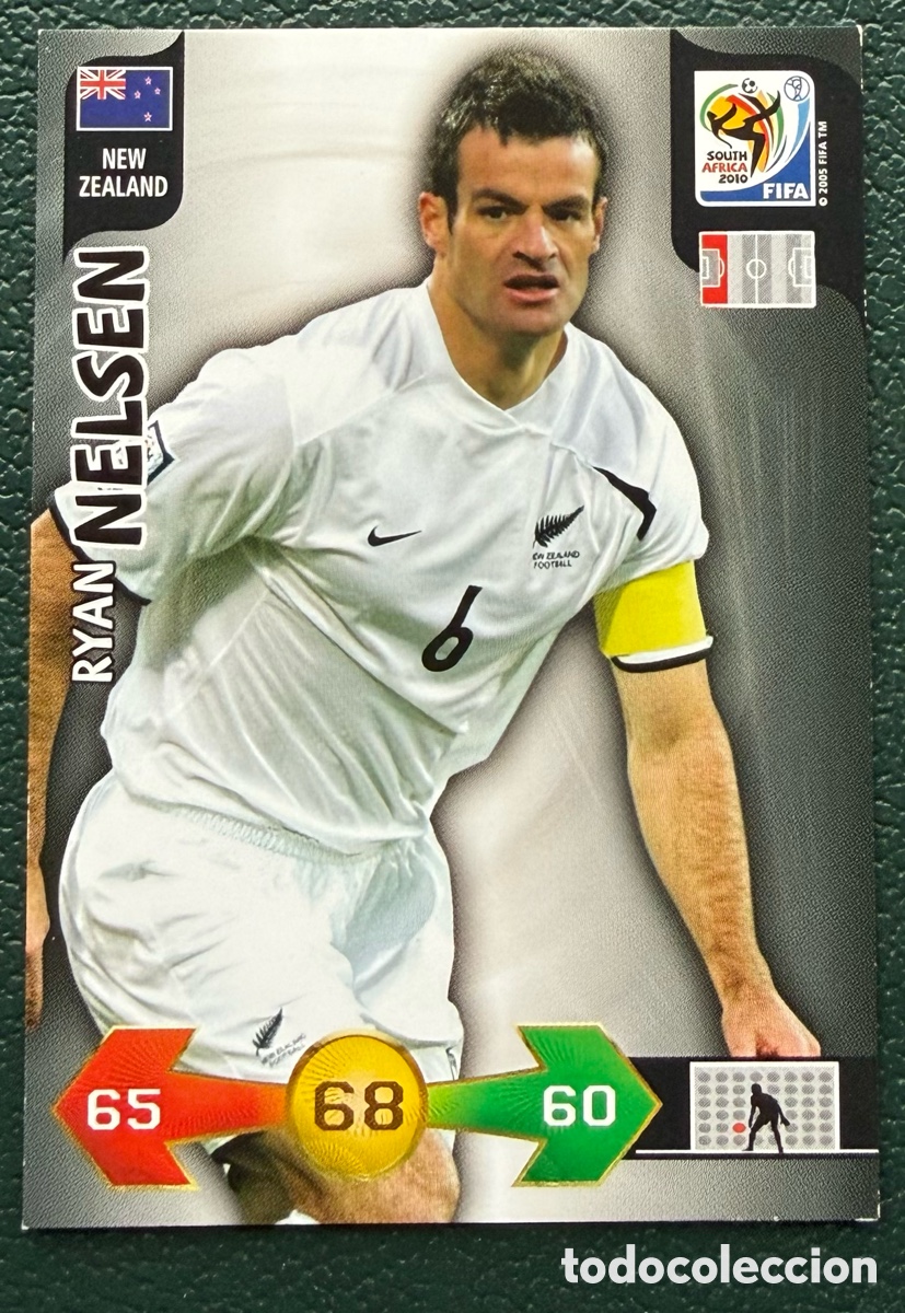 Cromos de f&uacute;tbol: RYAN NELSEN NUEVA ZELANDA FICHAS ALBUM ADRENALYN XL MUNDIAL SOUTH AFRICA 2010