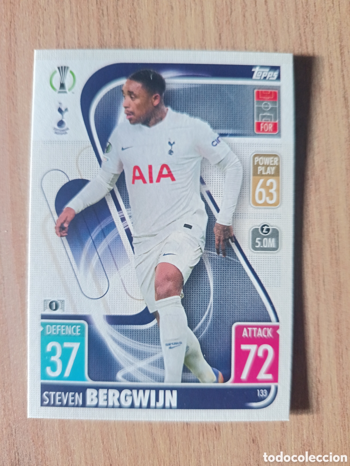 Cromos de Futebol: 133 Bergwijn CHAMPIONS LEAGUE MATCH ATTAX TOPPS 2021-2022 21-22