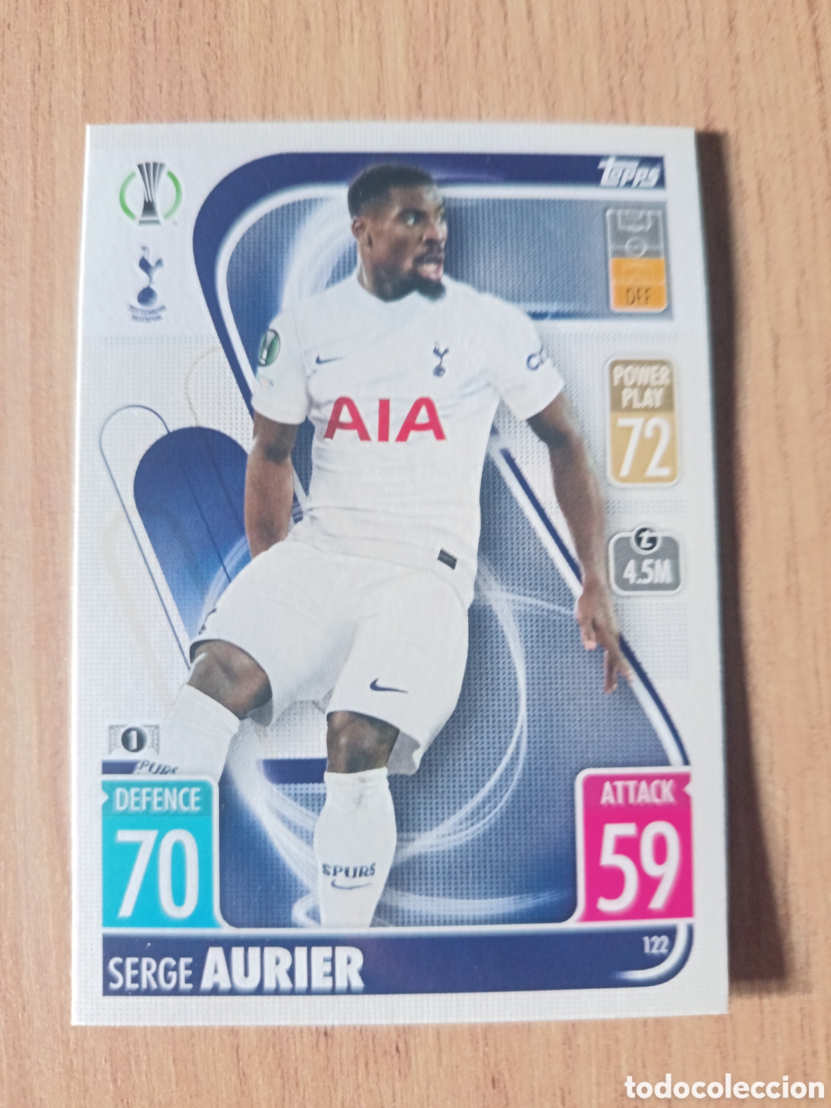 Cromos de f&uacute;tbol: 122 Aurier CHAMPIONS LEAGUE MATCH ATTAX TOPPS 2021-2022 21-22