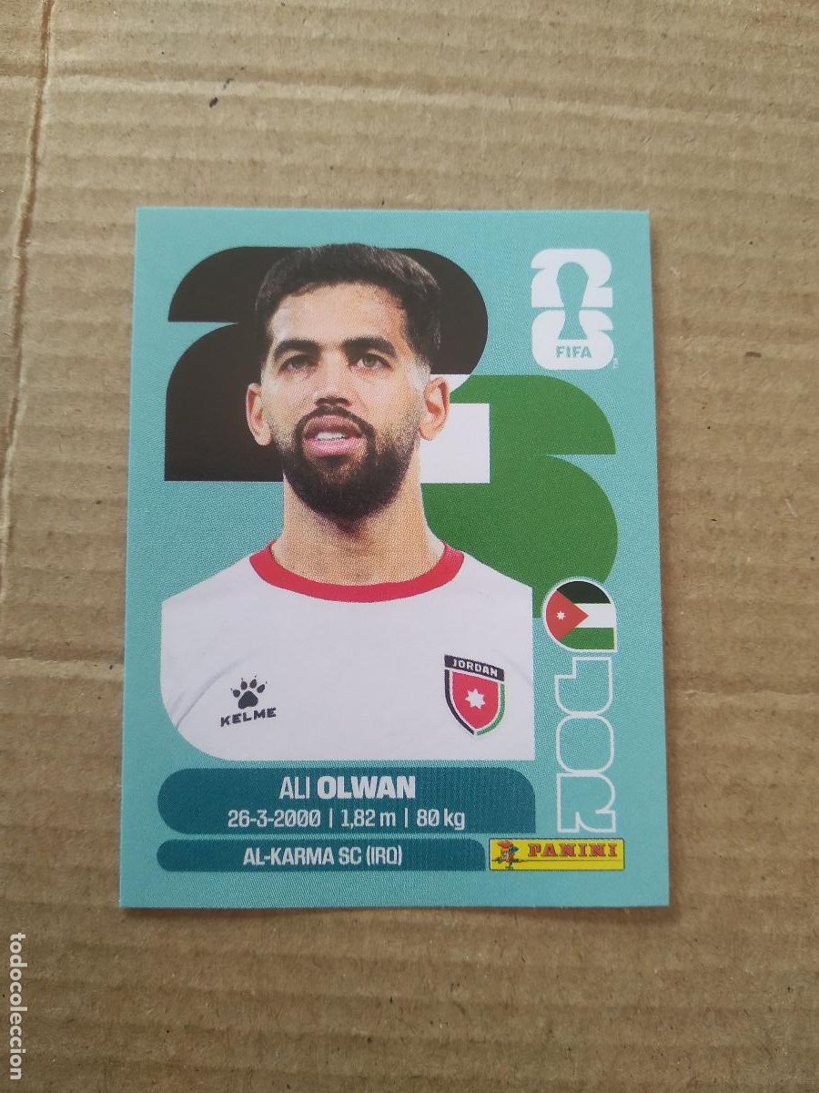 Cromos de f&uacute;tbol: JOR 18 ALI OLWAN JORDANIA CROMO FUTBOL PANINI MUNDIAL 2026 WORLD CUP COPA DEL MUNDO