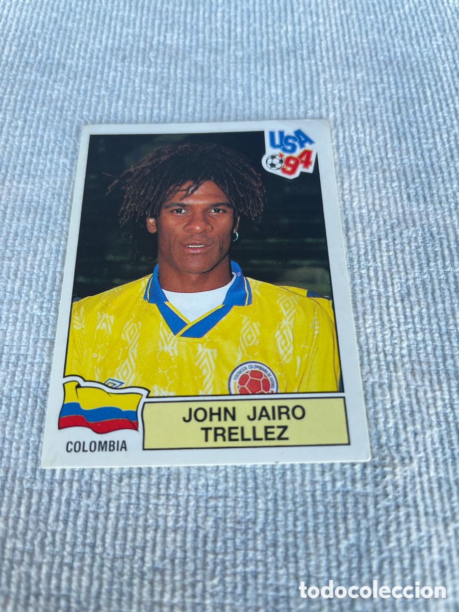 Cromos de f&uacute;tbol: USA 94 cromo 71 JOHN JAIRO TRELLEZ Sin Pegar