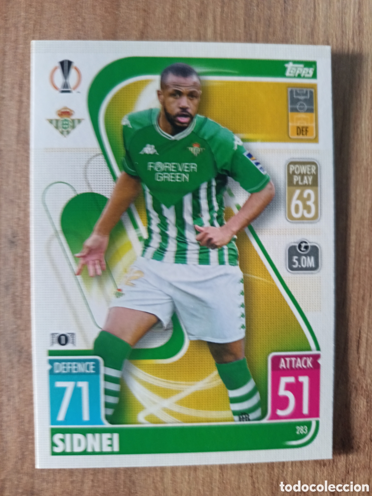 Cromos de f&uacute;tbol: 283 Sidnei CHAMPIONS LEAGUE MATCH ATTAX TOPPS 2021-2022 21-22