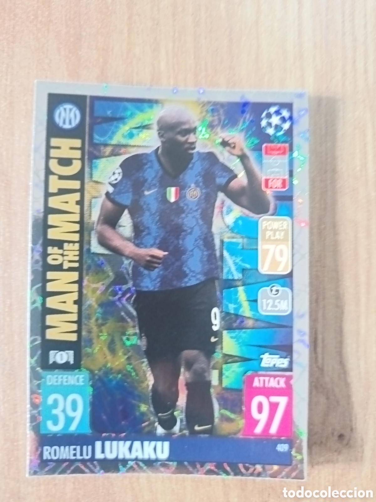 Cromos de f&uacute;tbol: 409 Lukaku CHAMPIONS LEAGUE MATCH ATTAX TOPPS 2021-2022 21-22