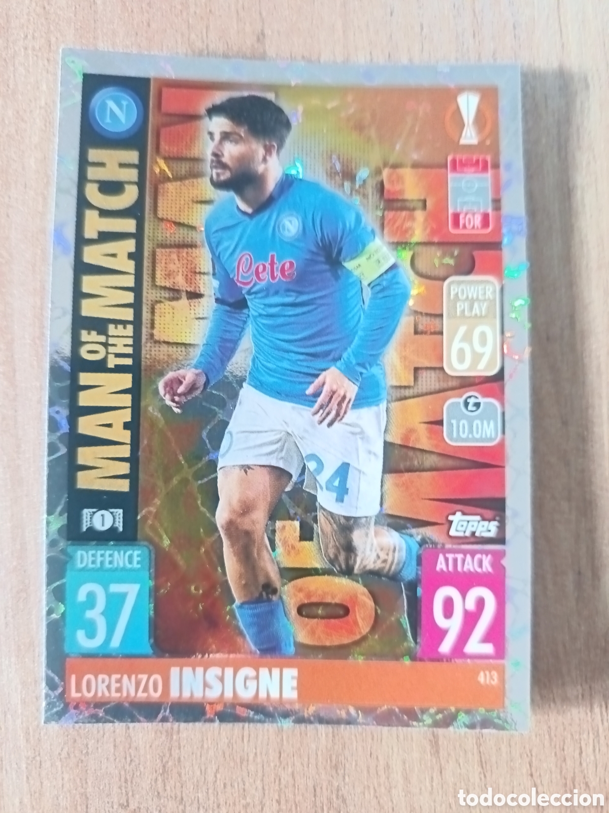 Cromos de f&uacute;tbol: 413 insigne CHAMPIONS LEAGUE MATCH ATTAX TOPPS 2021-2022 21-22