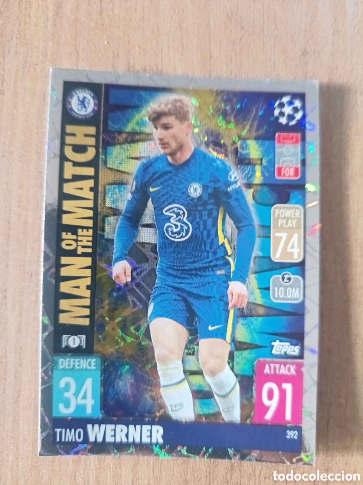 Cromos de f&uacute;tbol: 392 Werner CHAMPIONS LEAGUE MATCH ATTAX TOPPS 2021-2022 21-22