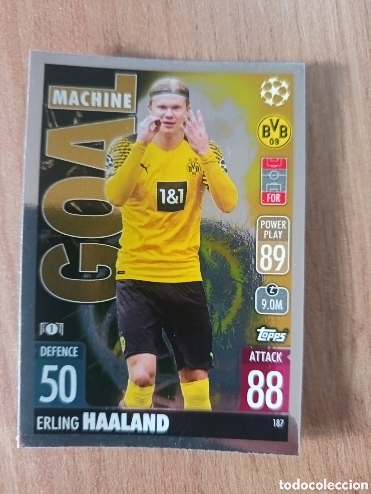 Figurine di Calcio: 187 Haaland CHAMPIONS LEAGUE MATCH ATTAX TOPPS 2021-2022 21-22