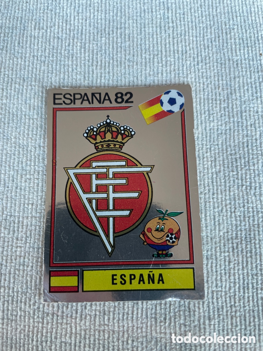 Cromos de f&uacute;tbol: ESPA&Ntilde;A 82 cromo 292 ESCUDO ESPA&Ntilde;A Sin Pegar