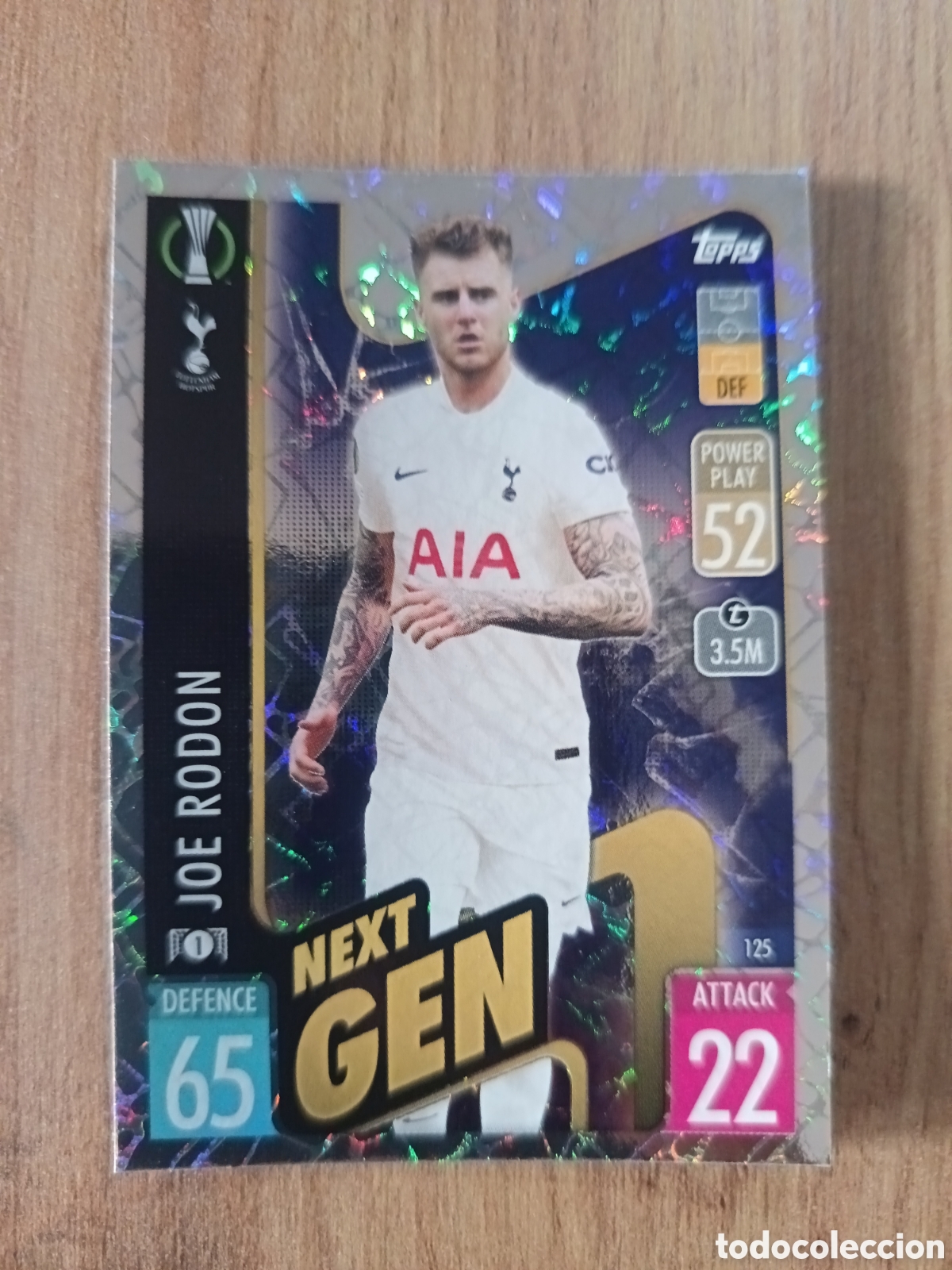 Cromos de f&uacute;tbol: Joe Rodon CHAMPIONS LEAGUE MATCH ATTAX TOPPS 2021-2022 21-22
