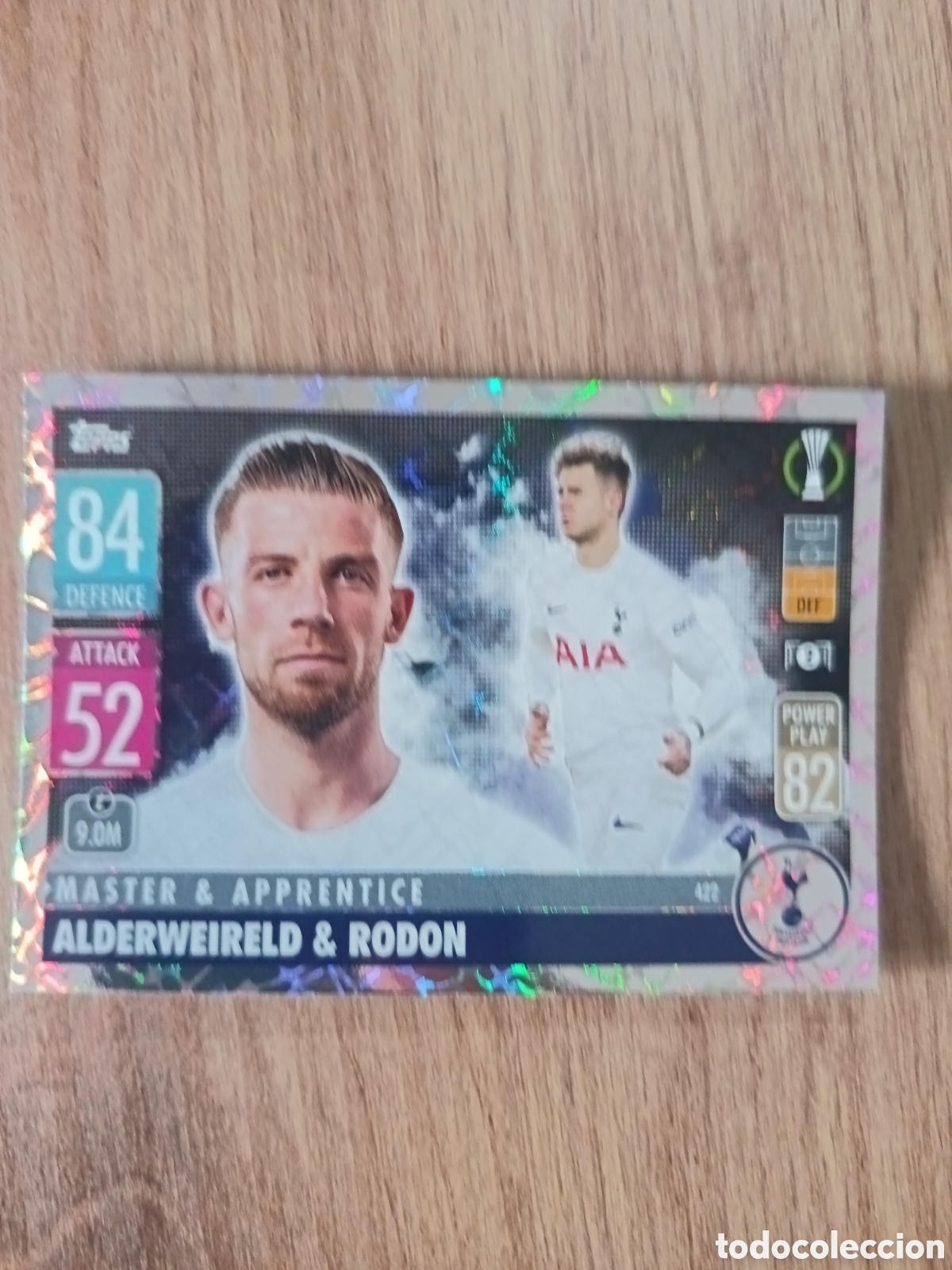 Cromos de f&uacute;tbol: 422 Alderweireld CHAMPIONS LEAGUE MATCH ATTAX TOPPS 2021-2022 21-22