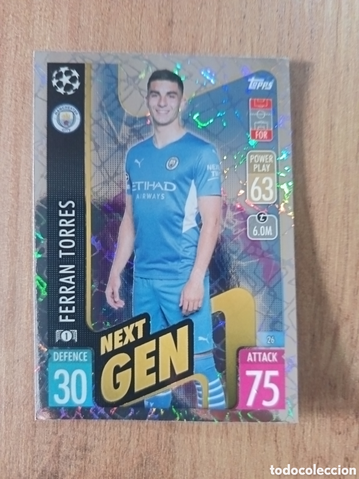Cromos de f&uacute;tbol: 166 Ferran torres CHAMPIONS LEAGUE MATCH ATTAX TOPPS 2021-2022 21-22