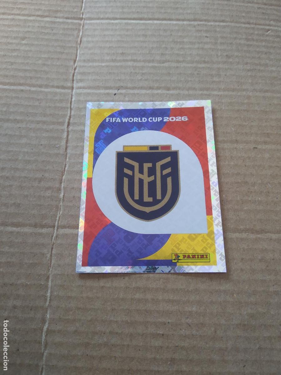 Cromos de f&uacute;tbol: ECU 1 ESCUDO ECUADOR CROMO FUTBOL PANINI MUNDIAL 2026 WORLD CUP COPA DEL MUNDO