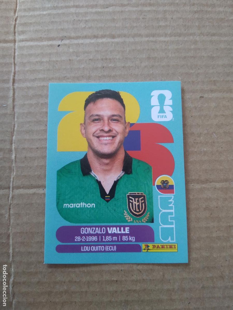 Cromos de f&uacute;tbol: ECU 3 GONZALO VALLE ECUADOR CROMO FUTBOL PANINI MUNDIAL 2026 WORLD CUP COPA DEL MUNDO