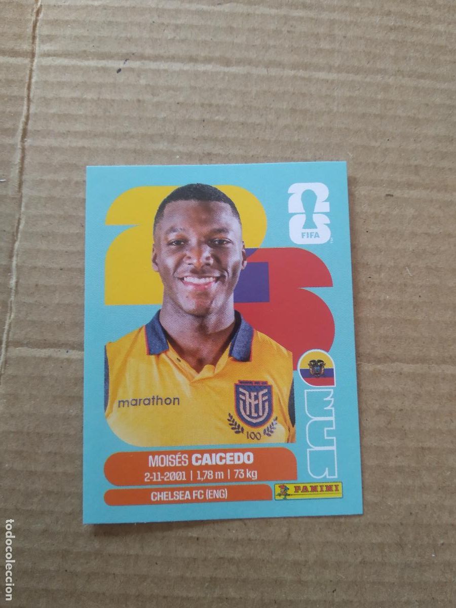 Cromos de f&uacute;tbol: ECU 9 MOISES CAICEDO ECUADOR CROMO FUTBOL PANINI MUNDIAL 2026 WORLD CUP COPA DEL MUNDO
