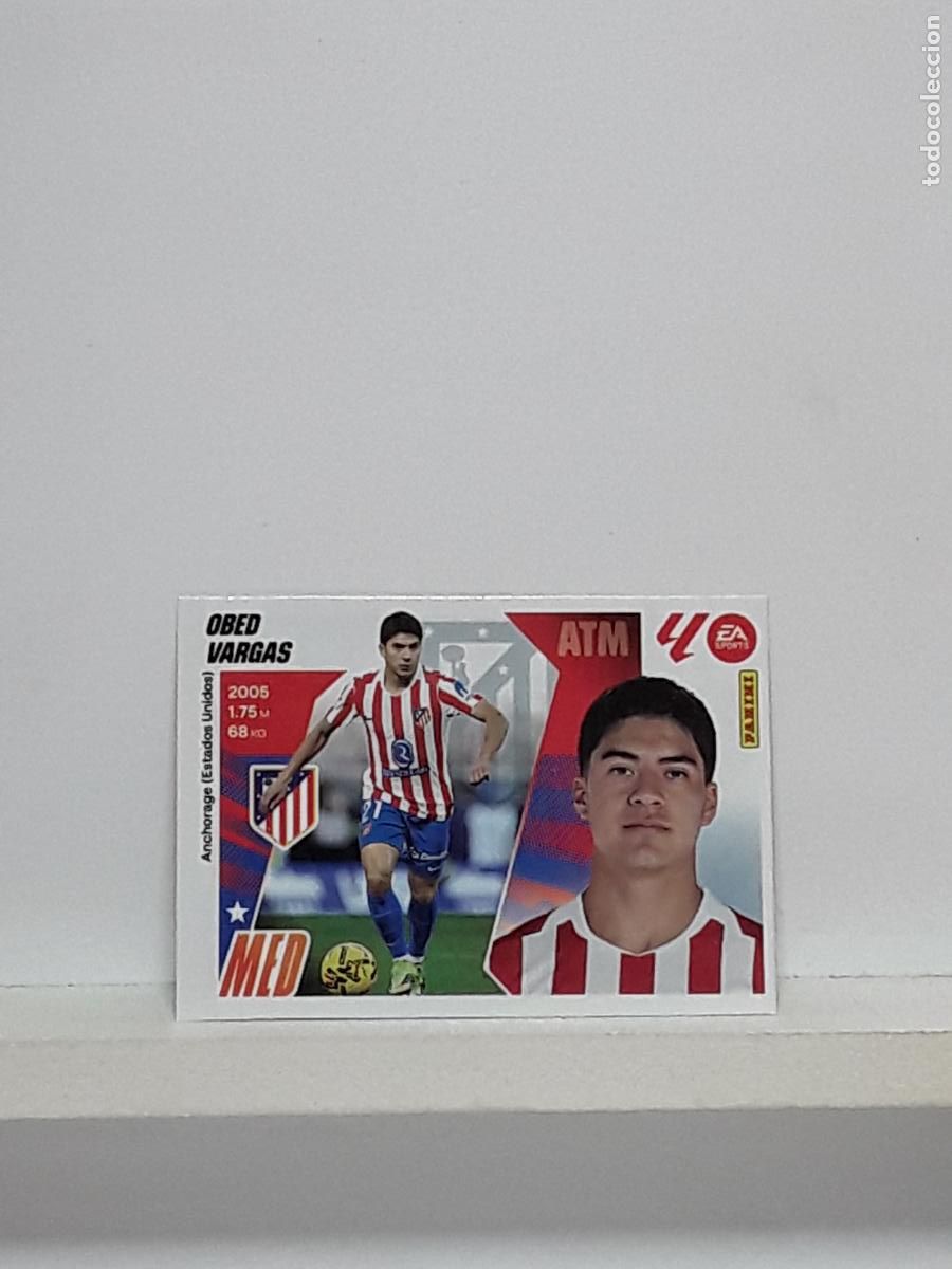 Cromos de f&uacute;tbol: LALIGA ESTE 2025 2026 EA SPORTS 25 26 ALBUM PANINI LIGA N 4 ATLETICO MADRID MERCADO INVIERNO VARGAS