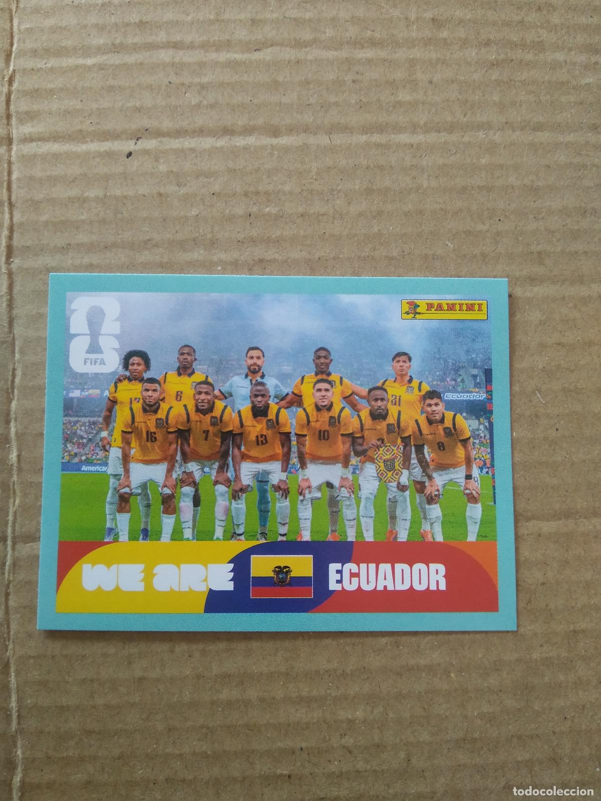 Cromos de f&uacute;tbol: ECU 13 EQUIPO PLANTILLA ECUADOR CROMO FUTBOL PANINI MUNDIAL 2026 WORLD CUP COPA DEL MUNDO