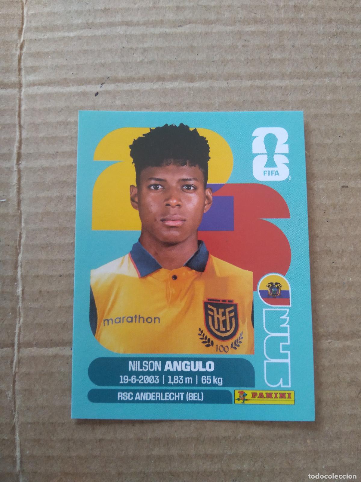 Cromos de f&uacute;tbol: ECU 17 NILSON ANGULO ECUADOR CROMO FUTBOL PANINI MUNDIAL 2026 WORLD CUP COPA DEL MUNDO