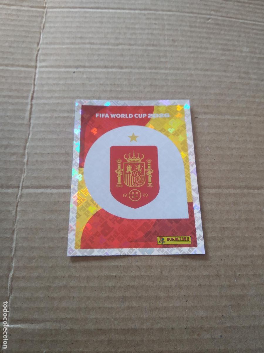 Cromos de f&uacute;tbol: ESP 1 ESCUDO ESPA&Ntilde;A CROMO FUTBOL PANINI MUNDIAL 2026 WORLD CUP COPA DEL MUNDO