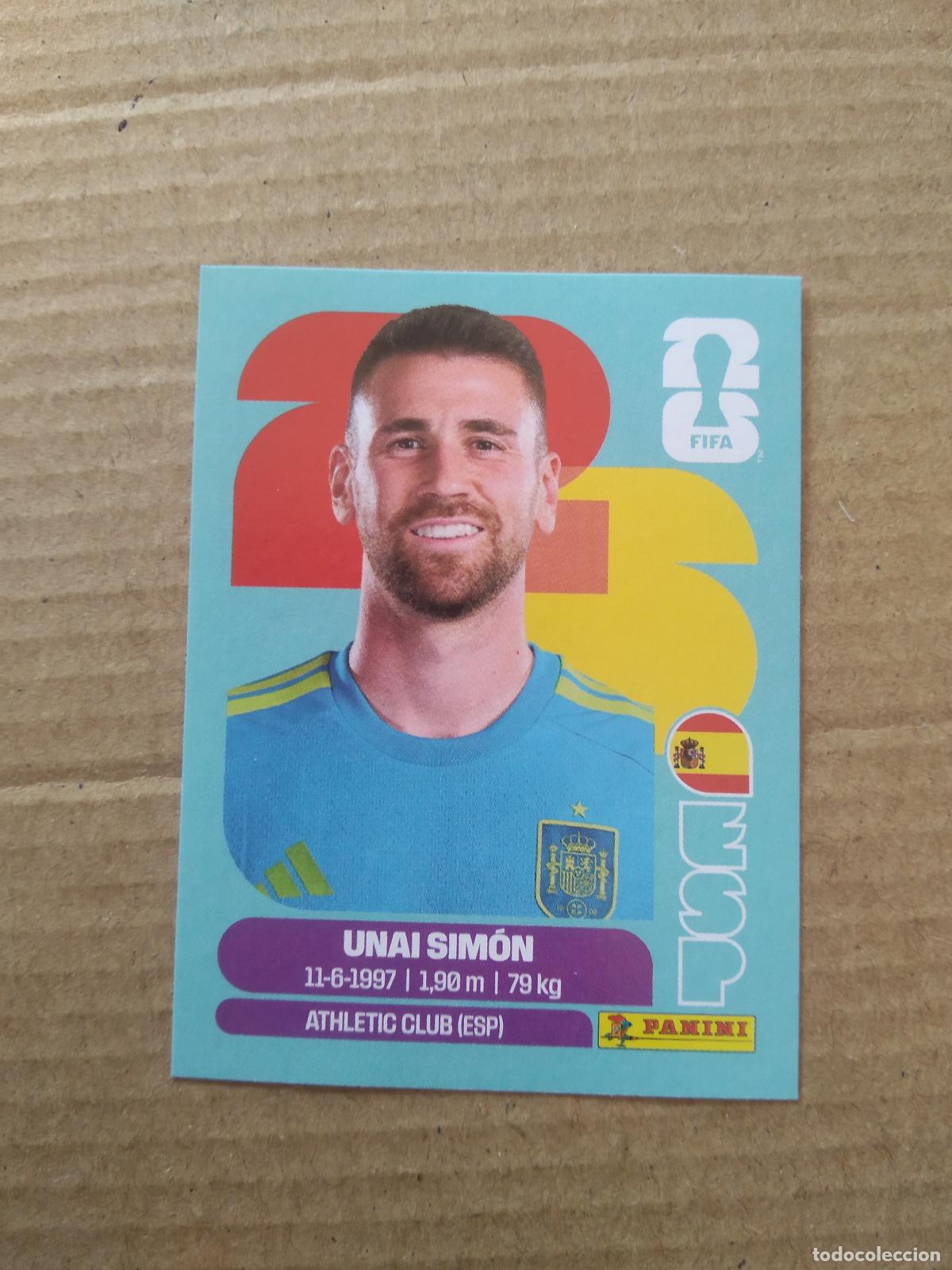 Cromos de f&uacute;tbol: ESP 2 UNAI SIMON ESPA&Ntilde;A CROMO FUTBOL PANINI MUNDIAL 2026 WORLD CUP COPA DEL MUNDO