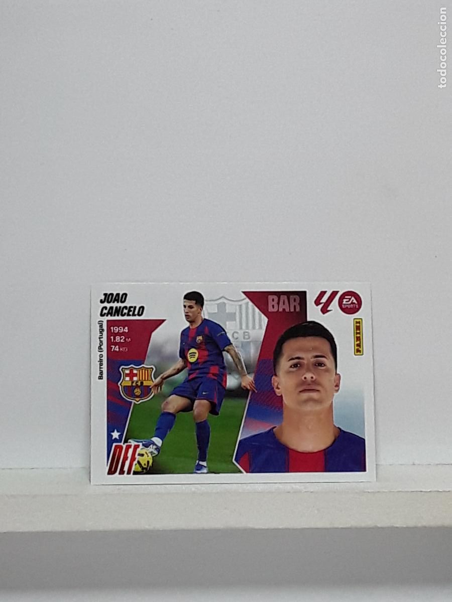 Cromos de f&uacute;tbol: LALIGA ESTE 2025 2026 EA SPORTS 25 26 ALBUM PANINI LIGA N 7 BARCELONA MERCADO INVIERNO JOAO CANCELO