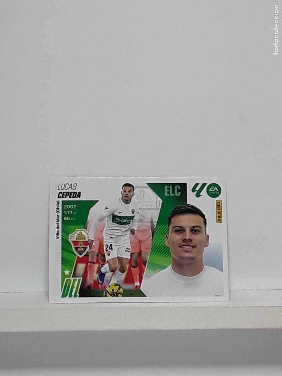 Cromos de f&uacute;tbol: LALIGA ESTE 2025 2026 EA SPORTS 25 26 ALBUM PANINI LIGA N 14 ELCHE MERCADO INVIERNO LUCAS CEPEDA